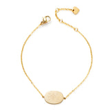Geometric Charm Bracelets for Women Plated with Leaf Sun Flower Pattern
