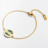 Golden Round Pendant Wristbands Stylish Jewelry for Women