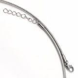 Round Torques Necklace Stainless Steel Classic Choker For Women