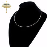 Round Torques Necklace Stainless Steel Classic Choker For Women