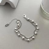 S925 Double Layer Love Bracelet Thai Silver