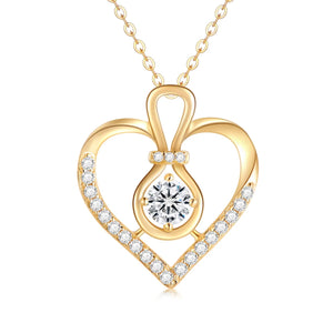 S925 Sterling Silver Necklace Rose Love Clavicle Chain Gift