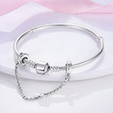 Heart Silicone Stopper Charm Silver DIY Jewelry