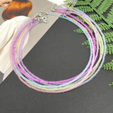 Macaron Seed Beads Choker Necklace for Women Girls 3mm Glasses Beaded