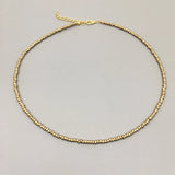 Seed Beads Strand Necklace Women String Beaded Short Jewelry Chokers Gift