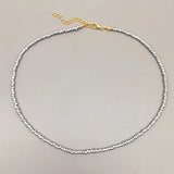Seed Beads Strand Necklace Women String Beaded Short Jewelry Chokers Gift