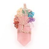 Life Tree Chakra Stone Large Sword Pendant for Weddings