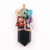 Life Tree Chakra Stone Large Sword Pendant for Weddings
