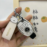 Anime Cat Sheepskin Car Keychain Bag Pendant Birthday Gift