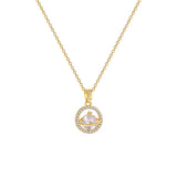 Love Heart Crown Star Pendant Necklace for Women