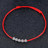 925 Silver Bead Anklet Foot Jewelry Lucky Leg Chain Anniversary Gift