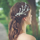 Silver Star Hair Clip Bridal Comb Wedding Accessories Women Headpiece Barrette