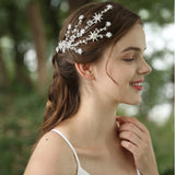 Silver Star Hair Clip Bridal Comb Wedding Accessories Women Headpiece Barrette
