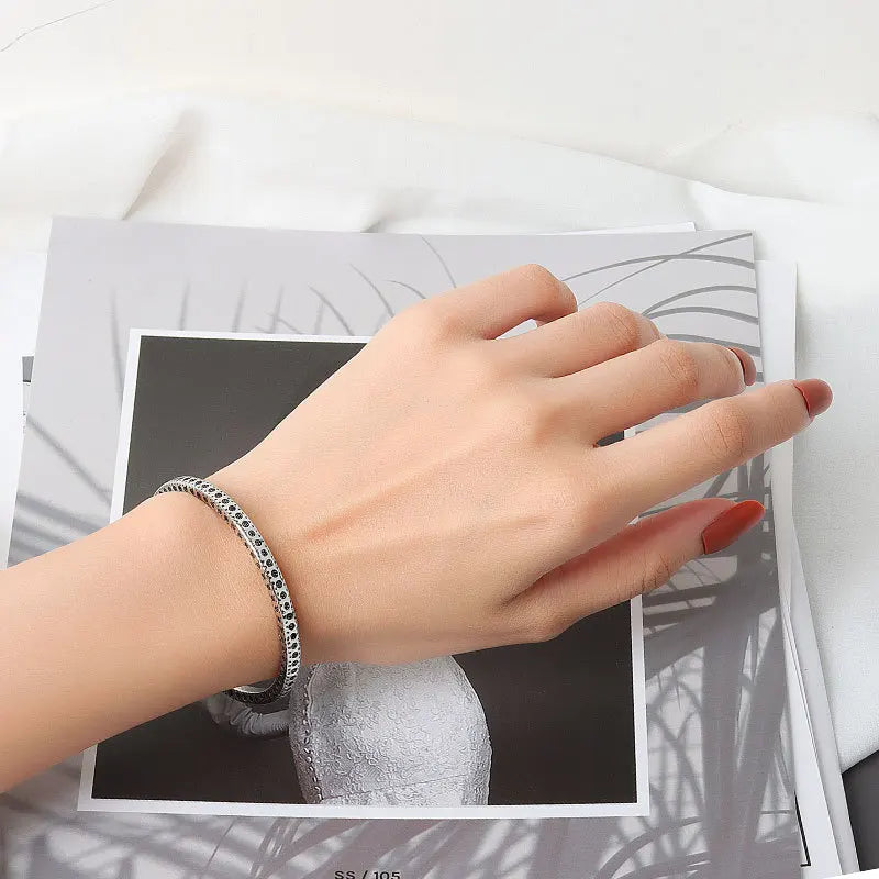 Vintage Geometric Cuff Charm Bracelet & Bangle for Women