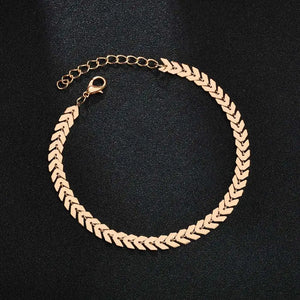 Adjustable Silver Anklet for Women Beach Foot Jewellery