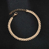 Adjustable Silver Anklet for Women Beach Foot Jewellery