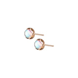 925 Sterling Silver Stud Earrings Beads Earings Jewelry Chalcedony