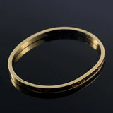 Presbyopia Leather Stainless Steel Cuff Bracelet Bangle