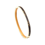 Presbyopia Leather Stainless Steel Cuff Bracelet Bangle