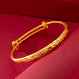 18K Cuff Bracelets Flower Jewelry Gothic Charm Bracelet