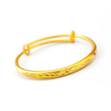 18K Cuff Bracelets Flower Jewelry Gothic Charm Bracelet