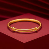 Vintage 18K Cuff Bracelet for Men and Women, Gothic Blessing Wedding Jewelry