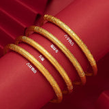 Vintage 18K Cuff Bracelet for Men and Women, Gothic Blessing Wedding Jewelry