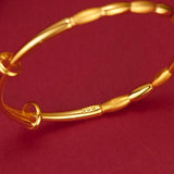 Smooth 999 Olive Bangles for Women Wedding Party Gothic Bracelets