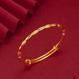Smooth 999 Olive Bangles for Women Wedding Party Gothic Bracelets