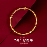 Smooth 999 Olive Bangles for Women Wedding Party Gothic Bracelets