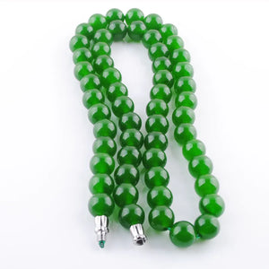 Green Jade Beads Strand Choker Necklace 8mm Round Charm Female Jewelry