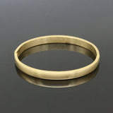 Smooth Couple Jewelry Gold/Silver Lover Bangle Stainless Steel Bracelets