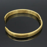 Smooth Couple Jewelry Gold/Silver Lover Bangle Stainless Steel Bracelets