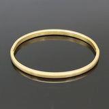 Smooth Couple Jewelry Gold/Silver Lover Bangle Stainless Steel Bracelets