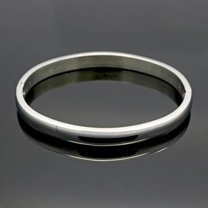 Rose Lover Bangle Stainless Steel Bracelet for Men Women