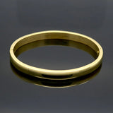 Stainless Steel Rose Colour Lover Men Bangle Plain Love Women Bracelets