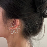 Flower Ear Clip No Piercing Cartilage Clip Earrings