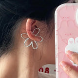 Flower Ear Clip No Piercing Cartilage Clip Earrings