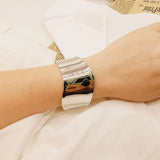 Metal Cuff Bangles Women Wide Alloy Bracelets Jewelry Accessories