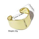 Metal Cuff Bangles Women Wide Alloy Bracelets Jewelry Accessories