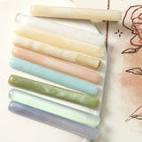 Pastel Color Stripes Acrylic Resin Bar Patch Sticker 50pcs DIY