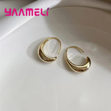Silver 925 Geometric Shaped Earrings OL Style Pendientes