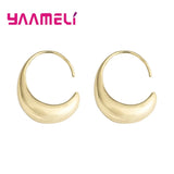 Silver 925 Geometric Shaped Earrings OL Style Pendientes