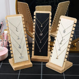 Solid Wood Necklace Display Frame Jewelry Props Necklace Hanger Display Board