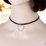 Square Star Heart Round Bead Choker Women Punk Neck Jewelry Gothic Leather