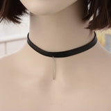 Square Star Heart Round Bead Choker Women Punk Neck Jewelry Gothic Leather