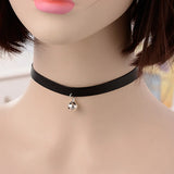 Square Star Heart Round Bead Choker Women Punk Neck Jewelry Gothic Leather