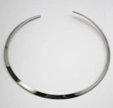 Stainless Steel Cuff Torques Necklace Women Collars Silver Dress Up Jewelry