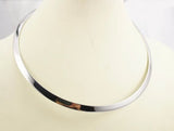 Stainless Steel Cuff Torques Necklace Women Collars Silver Dress Up Jewelry