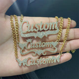 Personalized Stainless Steel Name Necklace Heart Butterfly Choker